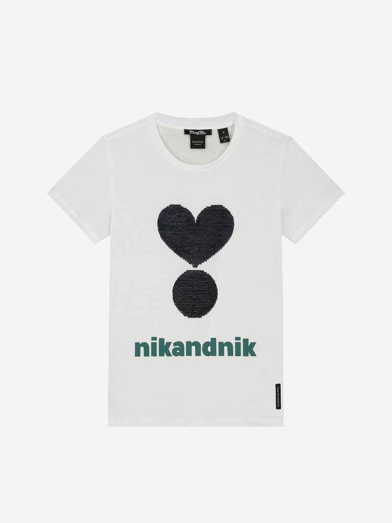 Meisjess Valerie T-Shirt van Nik & Nik in de kleur Black in maat 176.