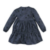 Meisjes Jurk lange mouw Norma van Z8 in de kleur Lady gray/AOP in maat 140/146.