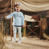 Jongens Baby Joggingbroek Dorian van Z8 in de kleur Summer bleached in maat 86.