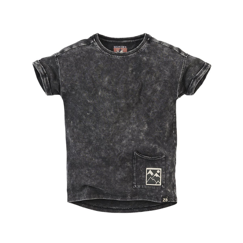 Jongens Sweater Olly van Z8 in de kleur Stonewash black in maat 140/146.