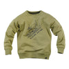 Jongens Sweater Rolf van Z8 in de kleur Misty moss in maat 140/146.