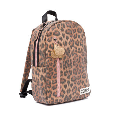 Zebra Backpack (M) - Leo Camel pink 