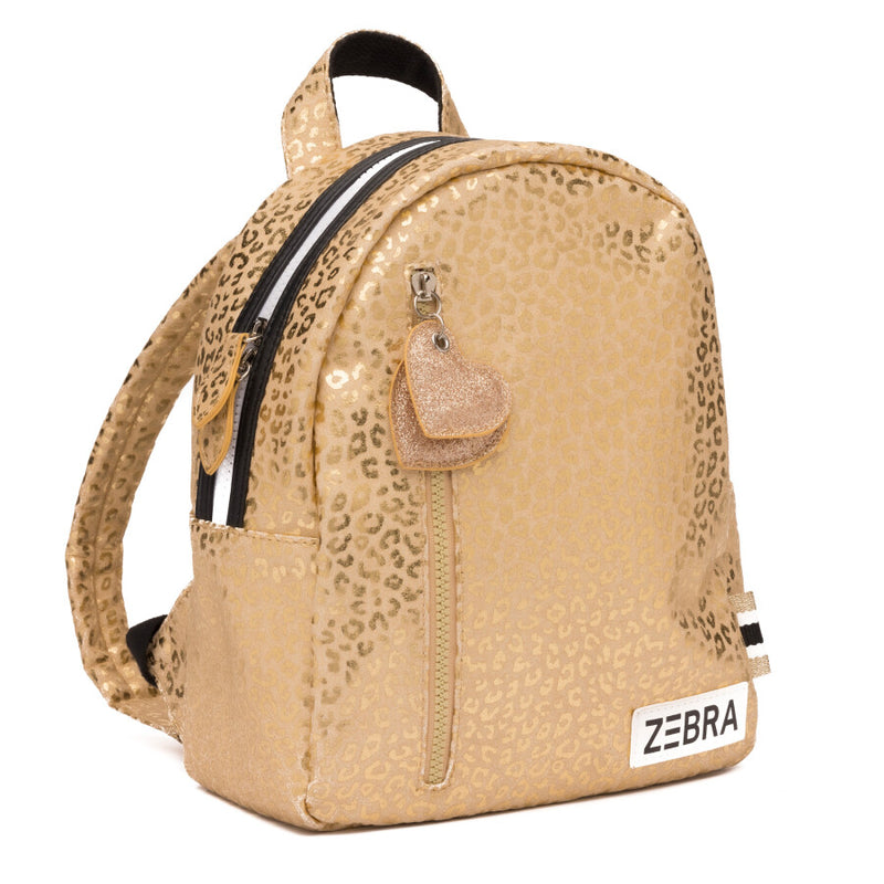 Zebra Rugzak (S) - Gold metallic Leo