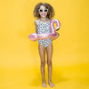 Swim Essentials - Rose gouden flamingo zwemband