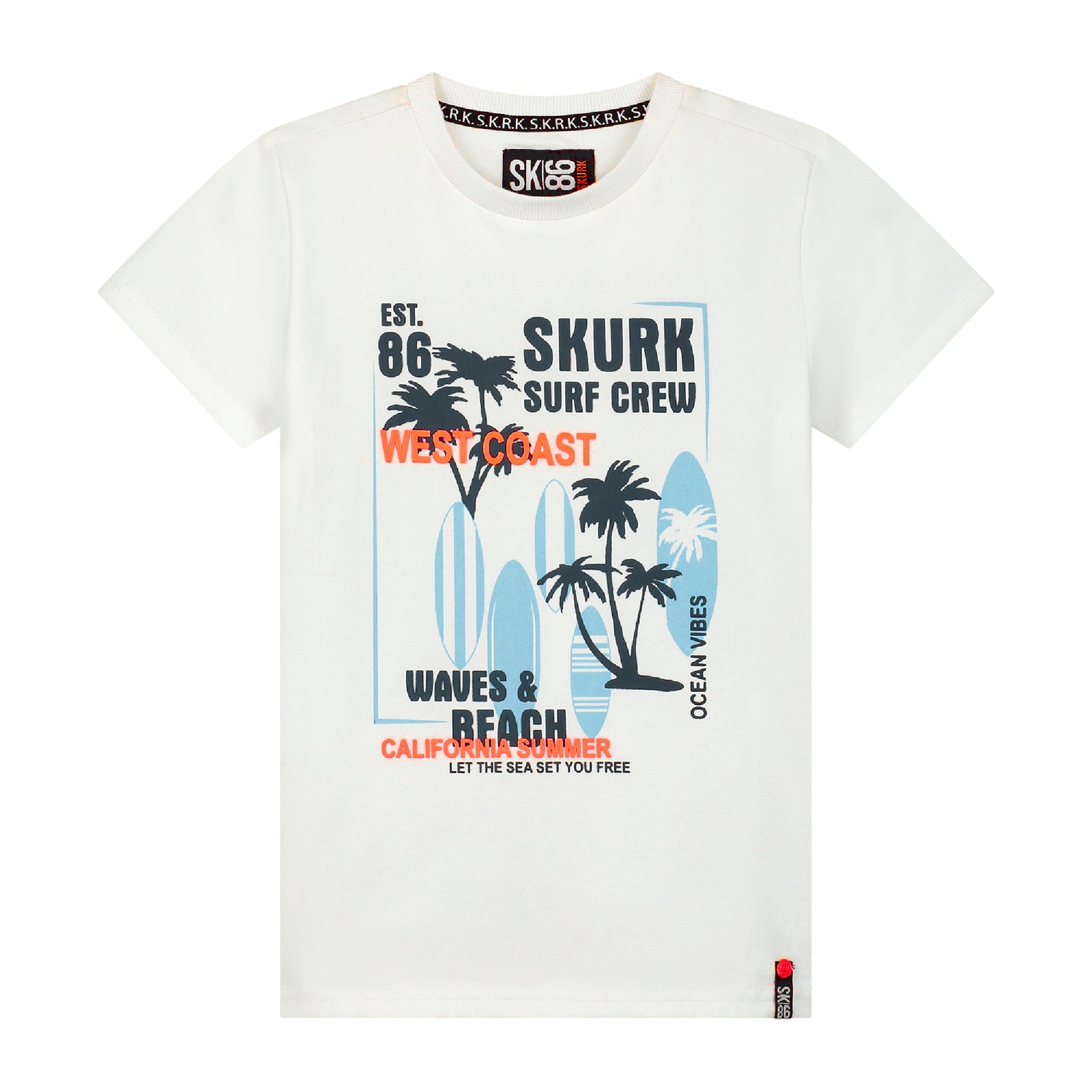 Skurk T-shirt Tesly White