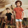 Jongens Short sleeve Daaf van Z8 in de kleur Beasty black in maat 140/146.