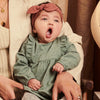 Babys Jurkje l/s Kailani van Z8 in de kleur Soft sage/AOP in maat 74.