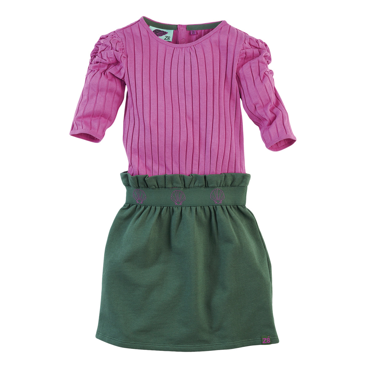 Z8 Jurkje Ebba Funky fuchsia/Island green