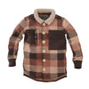 Jongens Blouse Bassie van Z8 in de kleur Brown wood in maat 140-146.