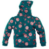 Meisjes Borgvest Alma van Z8 in de kleur Teal deal/AOP in maat 140-146.