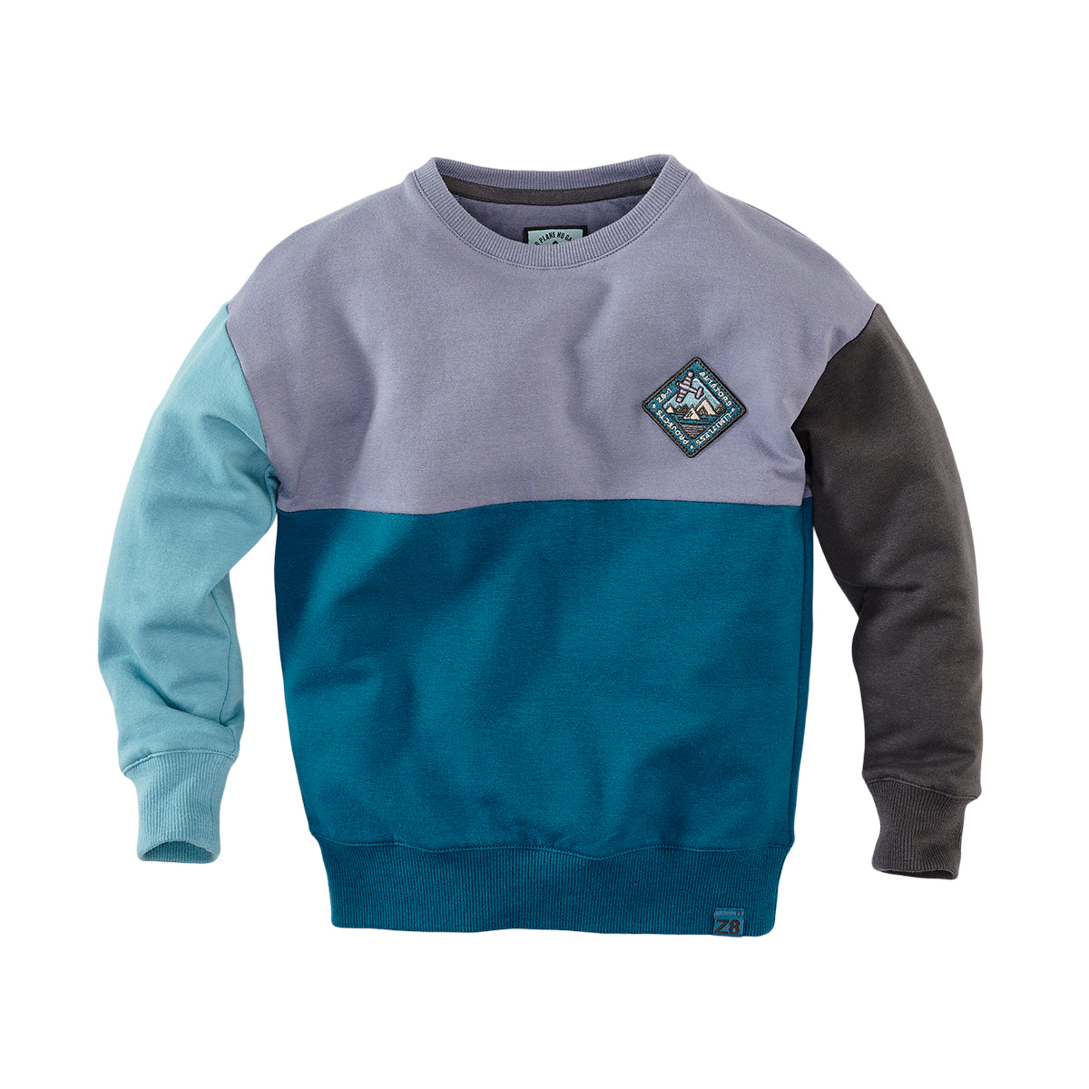Jongens Sweater Adino van Z8 in de kleur Frosty lavender in maat 140-146.