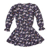 Meisjes Jurkje l/s Shannon van Z8 in de kleur Thunder sky/AOP in maat 140-146.