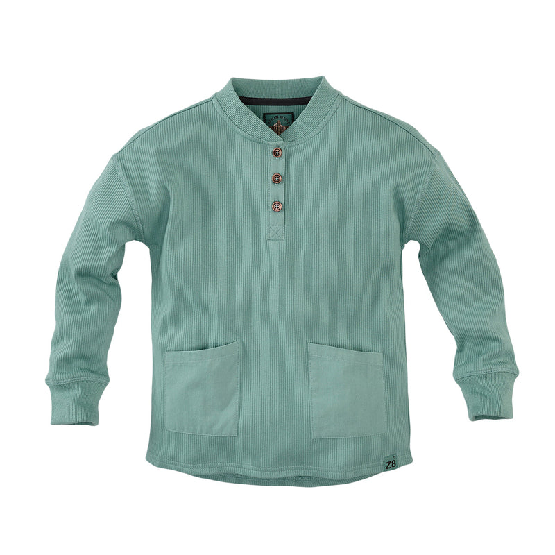 Jongens Sweater Olaf van Z8 in de kleur Gallery green in maat 140-146.