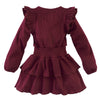 Meisjes Jurkje l/s Amberly van Z8 in de kleur Grape babe in maat 140-146.