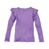 Meisjes Longsleeve Zazu van Z8 in de kleur Purple power in maat 140/146.